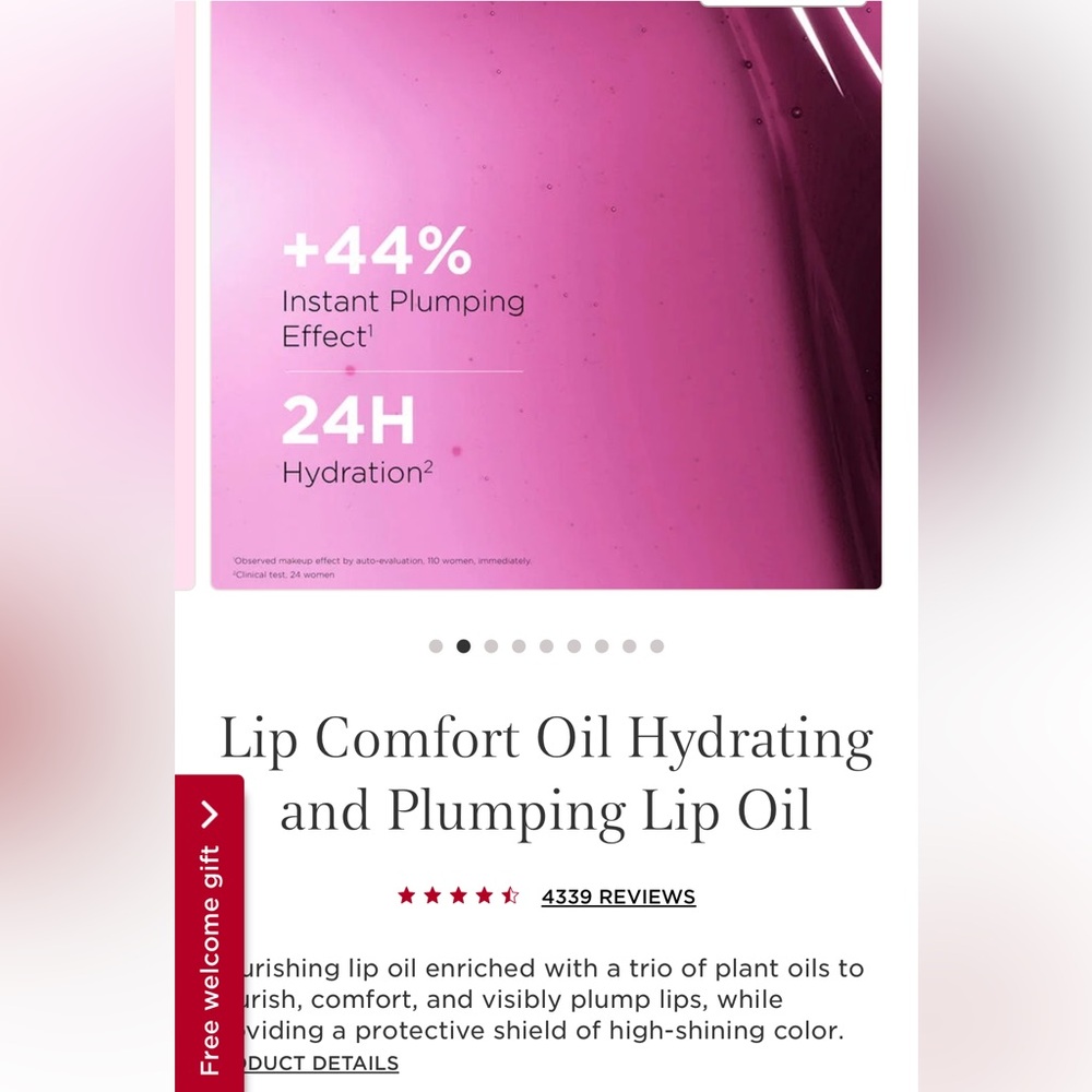 Clarins Lip Comfort Oil Intense - Plum - Picture 2 of 4
